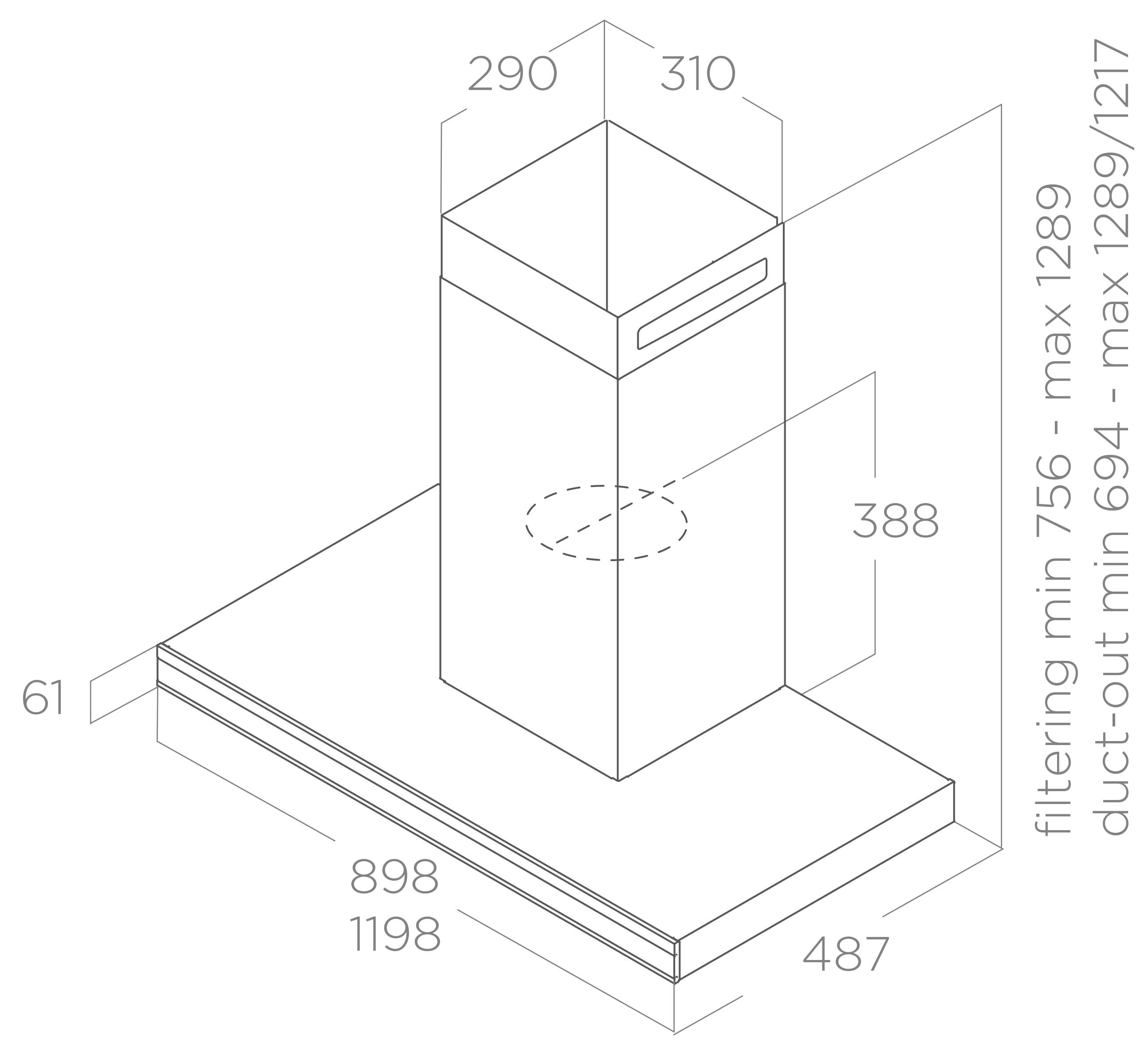 Габариты Elica Element 2