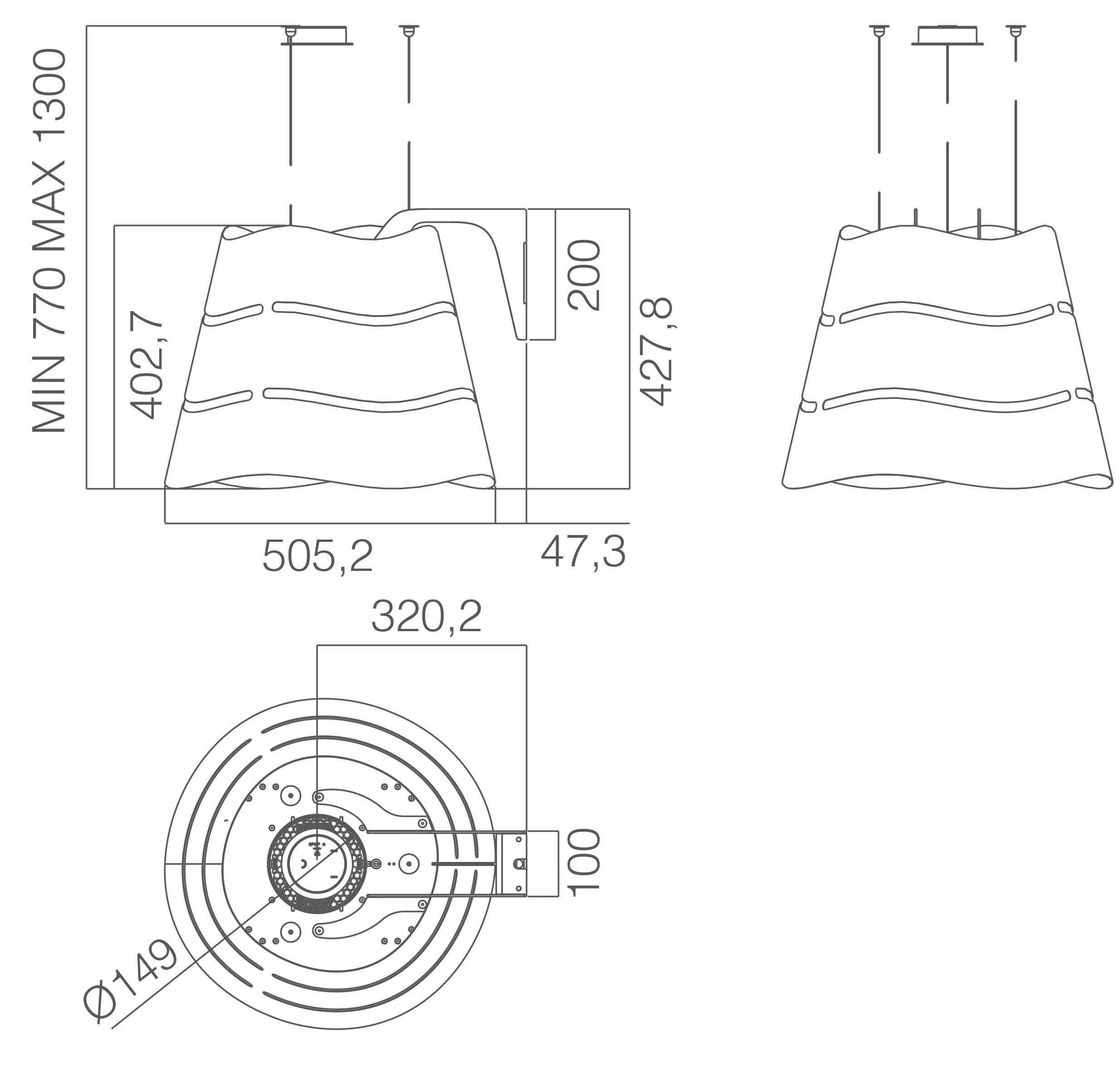 Габариты Elica Wave Ux 1